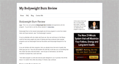 Desktop Screenshot of mybodyweightburnreview.com