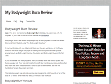 Tablet Screenshot of mybodyweightburnreview.com